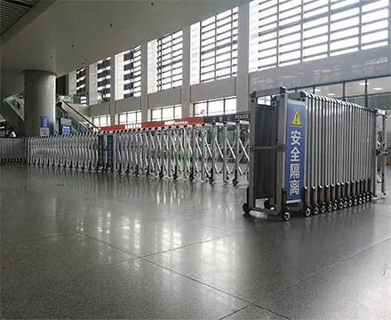 QiGong-Queue-safety-pedestrian-retractable-slide-barrier