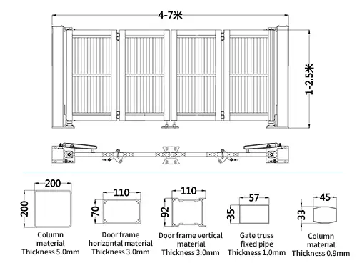 Bi-Gold-Swing-Gate-folding-auto-ga